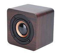 Eminchu Haut-Parleur Bluetooth Portable avec Grain de Bois de Noyer pour Une Expérience Haute Définition, à Domicile, au Bureau et à L'école