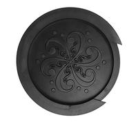 Eminchu Housse de Rosace pour Guitare Acoustique en Silicone Souple Anti-Poussière Compact pour la Réduction du Bruit et la Prévention de la Poussière, avec un Beau Motif, pour Guitariste (BLACK)