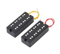 Eminchu Housses de Micros pour Guitare Basse, Ensemble de Micros Humbucker de Précision à 4 Cordes, Style Ouvert, 2 Trous, Double Bobine, avec Son HiFi, Idéal pour Guitare électrique à 4 Cordes