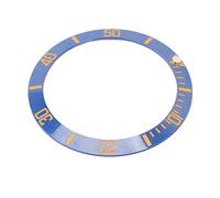 Eminchu Inserts de Lunette de Montre, Anneau de Remplacement élégant en Céramique Bleue pour Collectionneurs de Montres, Conception Légère et Durable, 1 unité