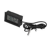 Eminchu Jauge de Température électronique Numérique, Thermomètre LCD Noir pour Usage Domestique et Automobile, Plage de -50 à + 110 ℃