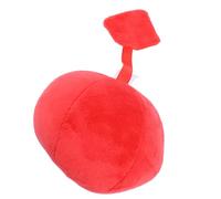 Eminchu Jouet Balle Sensorielle pour bébé, Texture Douce avec Son de Cloche pour L'éducation Précoce, Suivi Visuel pour Nourrissons en Peluche 1 unité (Rouge)