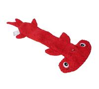Eminchu Jouet Grinçant pour Chien, Peluche Mignonne, Conception sans Rembourrage, pour Un Plaisir de Mastication Interactif, pour Petits, Moyens et Grands Chiens, 16cm X 51cm (Rouge)