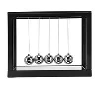 Eminchu Jouet Physique à Balle équilibrée, Décoration de Bureau éducative pour la Maison et Le Bureau, Jouet Pendule en Plastique Noir pour Enfants et Adultes, 3x5x4 Pouces
