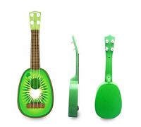 Eminchu Jouet ukulélé pour Enfants, 4 Cordes, Instrument de Musique Léger et Durable pour Débutants, Jeu en Plein Air (Kiwi)