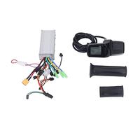 Eminchu Kit d'affichage LCD de Contrôleur de Moteur sans Balais, Boîtier en Métal de qualité Supérieure, Contrôleur de Scooter de Vélo électrique 36V 48V 500W, d'affichage de Tension de Batterie