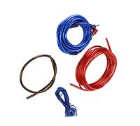 Eminchu Kit de Fils Audio de Voiture, Ensemble de Câbles D'amplificateur de Puissance pour Haut-parleurs Numériques avec Construction en PVC Durable et conductivité de Haute qualité
