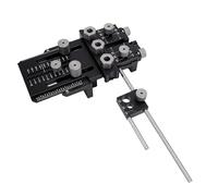 Eminchu Kit de Gabarit pour Chevilles de 20,5x8,8CM pour Menuisiers Professionnels Butée Positive Rapide éVite Erreurs Perçage Pince Réglable Assure Fixation Sécurisée Construction