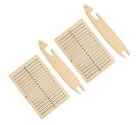 Eminchu Kit de Métier à Tisser, Bricolage éducatif, Ensemble D'artisanat pour Enfants, Facile à Utiliser en Bois de Peuplier, 2 Ensembles