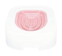 Eminchu Kit D'entraînement aux Toilettes pour Chats, ABS, Entraîneur Sûr pour Chats, 14,4x12,8x4,7 Pouces, Transition Facile du Bac à Litière (Pink)