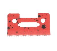 Eminchu Lame de Tondeuse en Céramique Rouge Incisive Légère de Remplacement pour les Salons de Coiffure Domestiques et Professionnels 49 Pièces 4x2.2cm