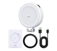 Eminchu Lampe à Selfie Magnétique D04, 48 Perles LED, 3 Températures de Couleur 2500 8500 K, avec Miroir et Tête Rotative à 360 °, Idéale pour la Photographie, la Vidéo et l'éclairage par Téléphone