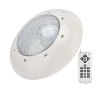 Eminchu Lampe de Piscine LED IP68 RVB à Changement de Couleur, Abat-Jour en Plastique PC, Télécommande avec 12 V, Idéale pour Les Piscines et Aquariums d'hôtel, 28 X 28 X 7 cm. (12W)