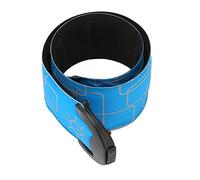 Eminchu Le Bracelet de sécurité LED s'allume, Rechargeable, Réglable sur 3 Niveaux pour la Course de Nuit, Le Jogging, la Promenade du Chien, en Acier et en Tissu. (Blue)