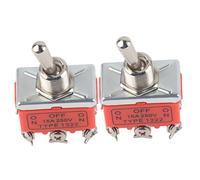 Eminchu Lot de 2 Interrupteurs à Moteur CC Compacts avec Fonctions CW CCW pour Volets Roulants et Contrôle de Rideaux - Résistant aux Hautes Températures 250 V 15 A