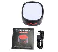 Eminchu Machine de Sommeil à Lumière Rouge et Bruit Blanc, luminosité Réglable, 9 Niveaux de Volume, 8 Sons Apaisants, Batterie Rechargeable de 1500 MAh, Aide au Sommeil, Machine Sonore pour Chambre