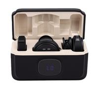 Eminchu Microphone Cravate Fil 48 KHz, Réduction du Bruit 24 Bits | Construction ABS, Plug and Play, Interviews, Téléphones IOS et , Transfert 2,4 GHz, Portée 66 Pieds, Enregistrement