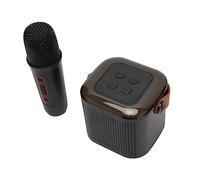 Eminchu Microphone Karaoke Puissant avec Son et Lumière, pour Fêtes et | Conception portable, aigus et basses , compatible Bluetooth 5.3, idéal pour les mariages, utilisation en conférence