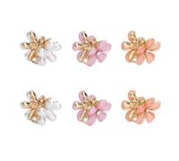 Eminchu Mini Pinces à Cheveux en Forme de Fleur, Petites Pinces à Cheveux Colorées Mignonnes pour Filles et Femmes, ABS Durable 18 Pièces