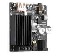Eminchu Module de Carte Amplificateur Numérique, Carte Récepteur Stéréo Double Canal BT 5.0, Mini Amplificateur avec Entrée Disque USB U, Idéal pour Haut-parleurs 20-200 W 4-8 Ohm, DC5-24 V