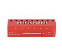 Eminchu Module de Positionnement de Tige de Foret de 3,175 Mm, Perçage Portatif, Gabarit de Perçage avec Guides de pour 6 des Tailles Impériales les Plus Courantes, Localisateur de Trous de