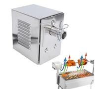 Eminchu Moteur de Rôtissoire de Gril Robuste 45 W, Torsion de 200 à 250 Kg, 2 à 3 TR/Min, Moteur de Rôtissoire électrique en Acier Inoxydable pour Agneau Entier, Cochon, Poulet, Barbecue (Prise UE)