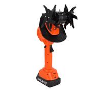 Eminchu Motobineuse ÉLectrique sans Fil Mini pour Jardinage (Prise UE) | Performance de Labour Forte à 235rpm,Lames en Acier Au Manganèse,Léger et Ergononique Pour Plates Bandes,10CM de Profondeur
