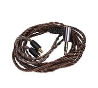 Eminchu OFC - Câble de Remplacement pour écouteurs ATH E50 E70 CKS1100, plaqué Argent, Son de Haute qualité pour Audiophiles, 80cm
