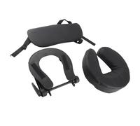 Eminchu Oreiller de Berceau D'appui-tête de Lit de beauté Réglable en Forme de U pour des Séances de Massage Confortables en Couleur Noire
