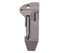 Eminchu Outil Pied de Biche Multifonction pour Réparations | Conception Intégrée 5 en 1,Alliage de Titane Tc4 Haute Résistance,Tournevis à Cliquet ompacte pour Aventuriers