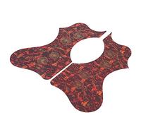 Eminchu Pack de Protection pour Médiator de Guitare Acoustique, Magnifique Ensemble de Protection Décoratif, contre les Rayures pour Guitare, 2 Unités de en Plastique (BROWN)
