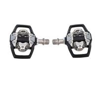 Eminchu Pédales de VTT Connexion Sécurisée Structure de Roulement Scellée Support de Pied Ergonomique Cale Incluse Pédales de Plateforme pour Vélo avec Fibre de Nylon Axe en Acier