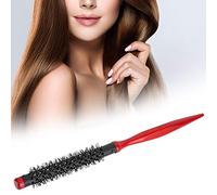 Eminchu Peigne à Rouleau de Coiffure, Manche en Bois Doux, Poils en Nylon, pour Cheveux et Cuir Chevelu Sains, 1 Pouce, pour les Types de Cheveux (12)