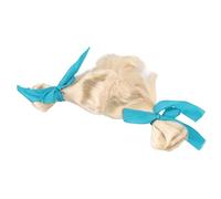 Eminchu Perruque Blonde pour Animaux de Compagnie pour Chats et Petits Chiens, Accessoire de Costume Doux et Lavable pour Les Vacances et Le Cosplay, Matériau en Nylon de Haute qualité, 1 Pièce