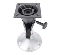 Eminchu Piédestal de Siège de Bateau en Aluminium à Hauteur Réglable, Base de Chaise Marine de 13 à 18 Pouces, Mécanisme de Verrouillage, Socle de Rotation à 360 Degrés pour Sièges de Bateau, Yacht,