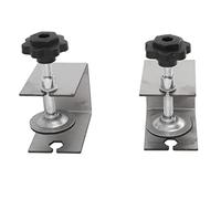 Eminchu Pince de Fixation d'installation Avant de Tiroir 2 Pièces, Clips de Montage Professionnels en Acier, Pinces de Réglage Faciles avec Ajustement sécurisé, Idéales pour le Panneau Frontal de