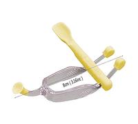Eminchu Pincettes Multifonctions pour Lentilles de Contact, Dissolvant de Lentilles en Silicone, Insert de Cuillère Souple avec Manipulation Hygiénique, Idéal pour Une Utilisation en Toute sécurité,
