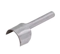 Eminchu Poinçon de Coupe Demi-rond, Outil en Acier Durable en Forme D'arc, Poinçon d'extrémité du Cuir pour L'artisanat du Cuir Bricolage 100mm (40mm)
