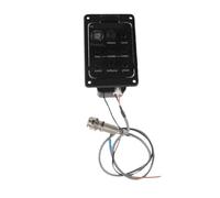Eminchu Préampli EQ pour Guitare, Accordeur Haute sensibilité, Conception Compacte pour Musiciens, Matériau ABS