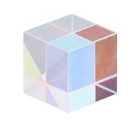 Eminchu Prisme Cube Dichroïque pour la Photographie Créative et Les Expériences Scientifiques, Cube en Verre Optique K9 coloré, 1 unité (18 * 18 * 18mm)