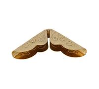 Eminchu Protecteurs de Coin de Livre en Bronze Vintage, 50 Pièces pour Scrapbooking, pour Album Journal Intime, Matériau en Fer (C086 jaune)