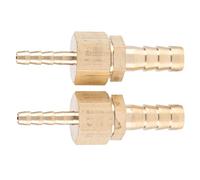 Eminchu Réducteur de Queue de Tuyau de Raccord en Laiton 2 Pièces, Connecteur de Prise Réducteur de 4 Mm à 8 Mm, Connecteur de Bonne ténacité et plasticité pour l'entretien des Tuyaux