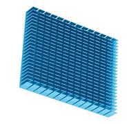 Eminchu Refroidisseur de Dissipateur Thermique de Refroidissement Efficace en Aluminium pour PCB D'amplificateur de Processeur, Oxydation Anodique de Surface, 5,91x4,72x0,79 Pouces (BLUE)
