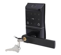 Eminchu Serrure de Porte Intelligente à Empreinte Digitale, Accès à 5 | Entrée sans clé, Mot de Passe Virtuel, Accès aux Applications et aux Cartes, Alliage D'aluminium, Entrée à Domicile, Portes