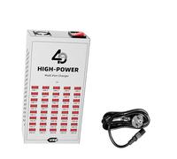 Eminchu Station de Charge USB 40 Ports, Chargeur Rapide Haute Puissance 200 W, Station de Charge Intelligente avec Contrôle de la Température avec Technologie de Détection Automatique, Idéale pour