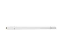 Eminchu Stylet de Tablette Numérique Positionnement Précis Stylet Capacitif Multifonctionnel 3 en 1 Léger et Portable pour Appareils Intelligents Tige en Alliage D'aluminium (White)