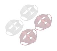 Eminchu Support de Masque Facial en Silicone, Couverture de Masque Facial Hydratant pour Favoriser L'absorption, 4 Pièces D'enveloppe de Visage en Silicone à Suspendre pour Masques en Feuille,