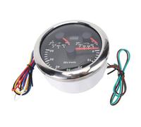 Eminchu Tachymètre 3 en 1, Jauge de Pression d'huile, Jauge de Température de l'eau 3/8 Pouces 6000 Tr/min 0-150PSI 100-250 7 Couleurs Rétroéclairées, de Boîtier en Métal, Idéal pour Camping-car,