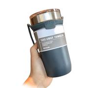 Eminchu Tasse à café en Acier Inoxydable avec Poignée, Gobelet de Voyage Garde les Boissons Chaudes et Froides Pendant des Heures, Idéal pour le Bureau, le Camping, la Randonnée, les Aventures en