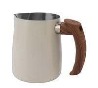 Eminchu Tasse à Mousse de Lait en Acier Inoxydable, Bec Pointu, Pichet sans Goutte pour L'art du café avec échelle Intérieure, pour Baristas et Usage Domestique (1000ml)